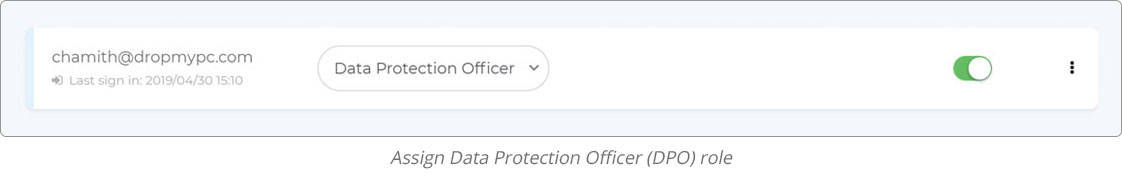 Assign Data Protection Office Role